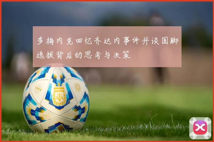多梅内克回忆齐达内事件并谈国脚选拔背后的思考与决策